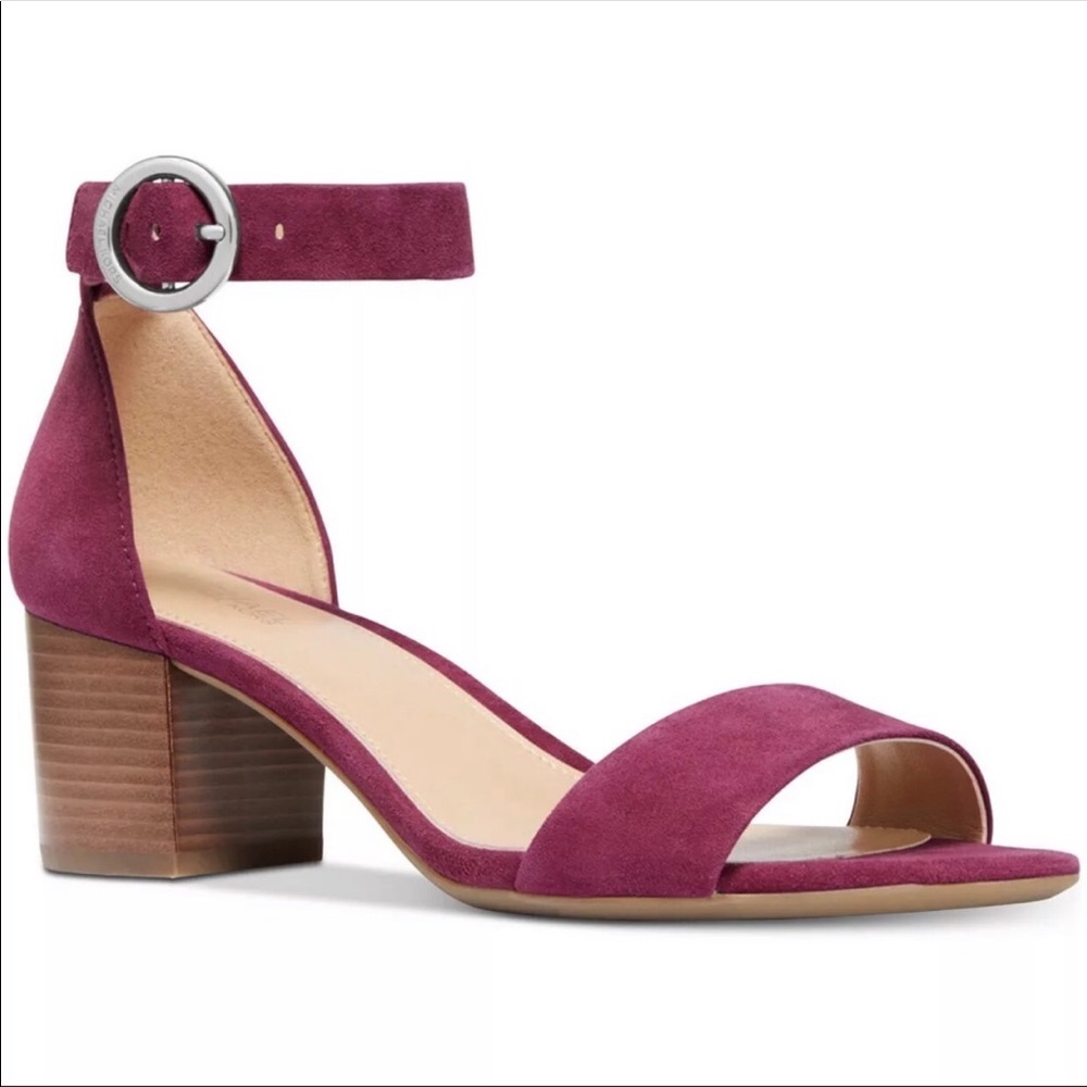 Michael Kors Garnet Suede Lena Flex Mid Heels